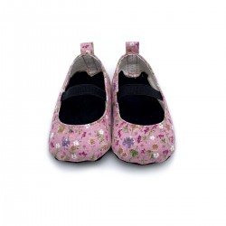 Rose Pink Flower Flat Shoes