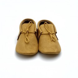Yellow Suede Moccasins